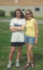 Val and Christine standing around