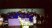 Everyone celebrating leaving High School