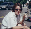 Jen enjoying her cancer stick