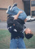 The famous powerbomb, hope no one got hurt