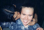 Theresa getting kissed