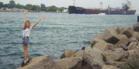 Val at the coast
